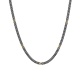 Collar de oro amarillo de 18 Kt con diamantes negros de 0,22 ct