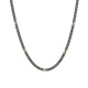 Collar de oro amarillo de 18 Kt con diamantes negros de 0,22 ct