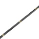 Collar de oro amarillo de 18 Kt con diamantes negros de 0,22 ct