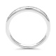 Anillo Media alianza de oro blanco de 18 Kt con diamantes talla baguette de 0,30 ct