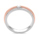 Anillo Solitario de oro de 18 Kt con diamantes de 0,22 ct