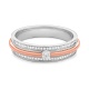Anillo Solitario de oro de 18 Kt con diamantes de 0,22 ct