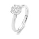 Anillo de oro blanco de 18 Kt