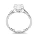 Anillo de oro blanco de 18 Kt