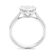 Anillo de oro blanco de 18 Kt
