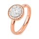 Anillo de oro de 18 Kt con diamantes de 0,67 ct