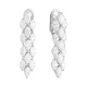 Pendientes Largos de oro blanco de 18 Kt con diamantes talla marquesa de 4,95 ct