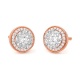 Pendientes de oro de 18 Kt con diamantes de 0,94 ct