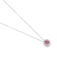 Colgante de oro blanco de 18 Kt con espinela de 0,30 ct y diamantes de 0,07 ct