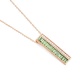 Colgante Largo de oro rosa de 18 Kt con zafiro de 1,10 ct y diamantes de 0,14 ct