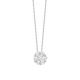 Colgante Solitario de oro blanco de 18 Kt con diamantes de 0,75 ct