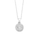 Colgante de oro blanco de 18 Kt con diamantes de 0,56 ct