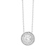 Colgante de oro blanco de 18 Kt con diamantes de 0,46 ct