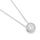 Colgante de oro blanco de 18 Kt con diamantes de 0,46 ct