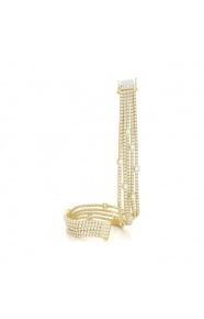 Pulsera Rivière de oro amarillo de 18 Kt con diamantes de 8,00 ct