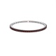 Pulsera Elástica de oro blanco de 18 Kt con topacio de 2,55 ct
