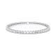 Pulsera Elástica de oro blanco de 18 Kt con diamantes talla baguette de 2,55 ct