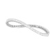Pulsera Elástica de oro blanco de 18 Kt con diamantes talla baguette de 3,30 ct