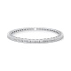 Pulsera Elástica de oro blanco de 18 Kt con diamantes talla baguette de 3,30 ct