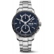 Maurice Lacroix Pontos S Chronograph ∅43 mm - 10 ATM, Esfera azul oscuro, brazalete de acero inoxidable