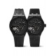 Maurice Lacroix Aikon Master Grand Date Black ∅45 mm - 10 ATM, Esfera negra, correa de piel sintética negra