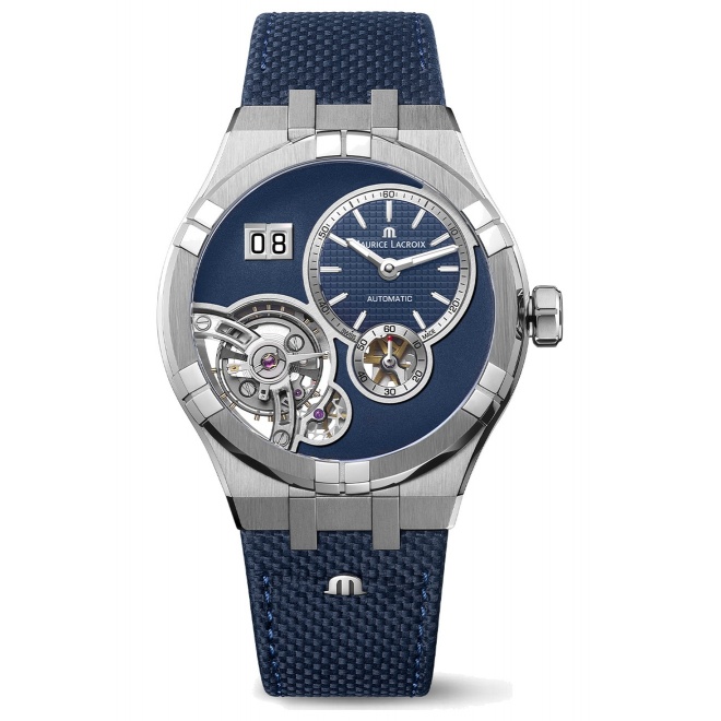 Maurice Lacroix Aikon Master Grand Date ∅45 mm - 10 ATM, Esfera azul oscuro