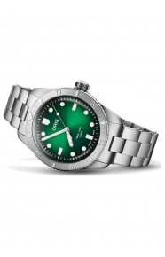 Oris Divers Sixty-Five Calibre 400 ∅38 mm - 10 ATM, Esfera verde, brazalete de acero