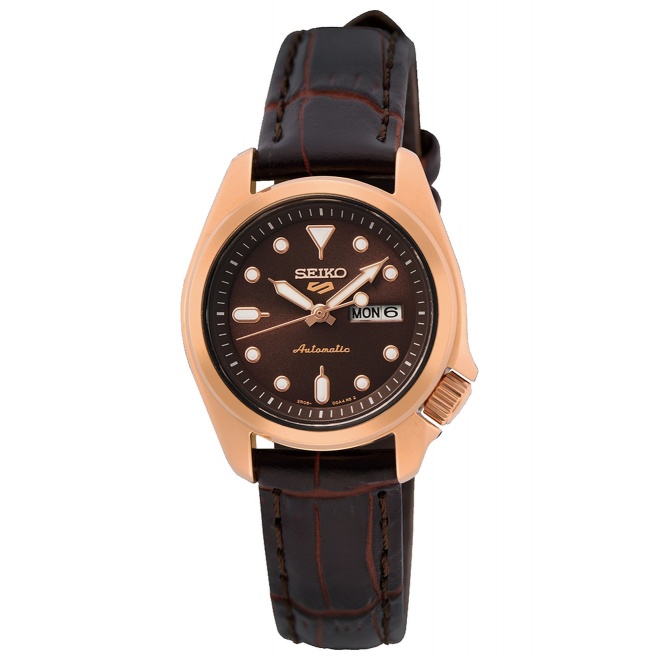 Seiko 5 Sports SKX series ∅28 mm - 10 ATM, correa de piel de vaca