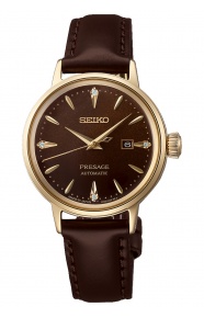 Seiko Presage Cocktail Time ∅30,3 mm - 5 ATM, correa de piel de vaca