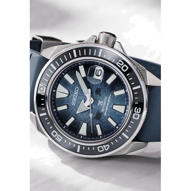 Seiko Prospex Mar ∅43,8 mm - 20 ATM, correa de silicona