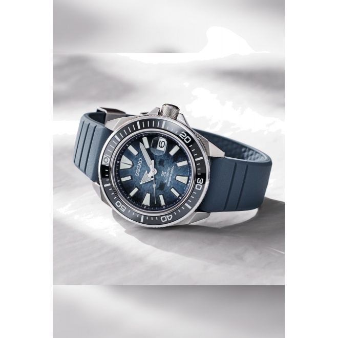 Seiko Prospex Mar ∅43,8 mm - 20 ATM, correa de silicona