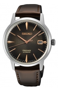 Seiko Presage Cocktail Time ∅39,5 mm - 5 ATM, correa de piel de vaca