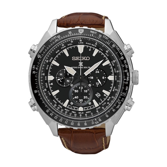 Seiko Prospex ∅47,8 mm - 10 ATM, correa de piel de vaca