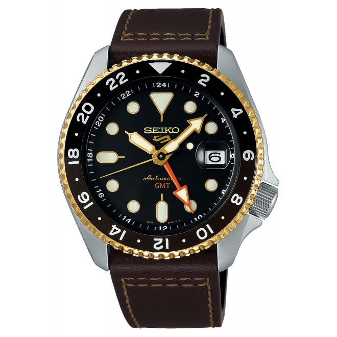 Seiko 5 Sports SKX series ∅42,5 mm - 10 ATM, correa de piel de vaca