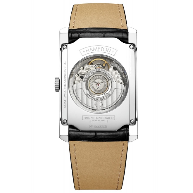 Baume & Mercier Hampton 47,0 x 31,0 mm - 5 ATM, Esfera blanco roto
