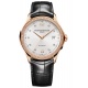 Baume & Mercier Clifton ∅39 mm - 5 ATM, Esfera plata, correa de aligátor