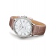 Baume & Mercier Classima ∅36,5 mm - 5 ATM, Esfera blanca, correa de aligátor con escamas cuadradas semimate