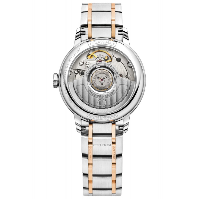 Baume & Mercier Classima ∅31 mm - 5 ATM, Esfera blanca, correa de bicolor