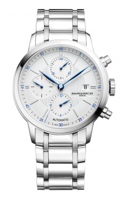 Baume & Mercier Classima ∅42 mm - 5 ATM, Esfera plata, brazalete de acero