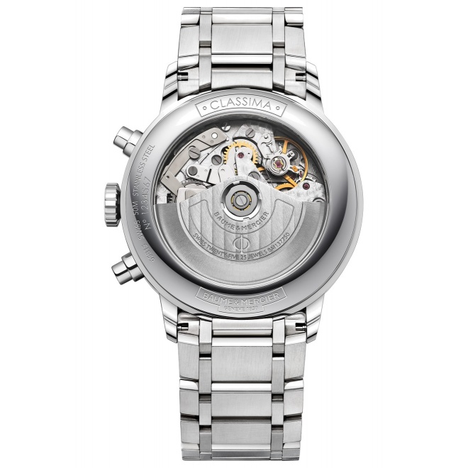 Baume & Mercier Classima ∅42 mm - 5 ATM, Esfera plata, brazalete de acero