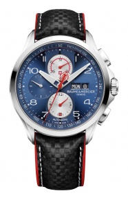 Baume & Mercier Clifton Club 44 x 45,76 mm - 5 ATM, Esfera azul, correa de calf leather
