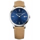 Baume & Mercier Classima ∅40 mm - 5 ATM, Esfera azul, correa de becerro
