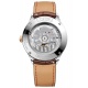 Baume & Mercier Clifton ∅40 mm - 5 ATM, Esfera blanca, correa de aligátor con escamas cuadradas semimate