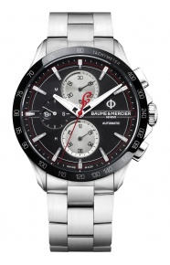 Baume & Mercier Clifton Club 44 x 45,76 mm - 5 ATM, Esfera negra, brazalete de acero inoxidable
