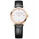 Baume & Mercier Classima ∅31 mm - 5 ATM, Esfera blanca, correa de ternera con decoración de aligátor