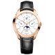 Baume & Mercier Clifton ∅42 mm - 5 ATM, Esfera blanca, correa de aligátor con escamas cuadradas semimate