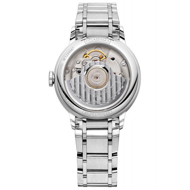 Baume & Mercier Classima ∅34 mm - 5 ATM, Esfera gris, brazalete de acero