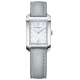 Baume & Mercier Hampton 34,9 x 22,2 mm - 5 ATM, Esfera blanca, correa de piel de becerro
