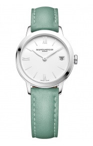 Baume & Mercier Classima ∅31 mm - 5 ATM, Esfera blanca, correa de becerro