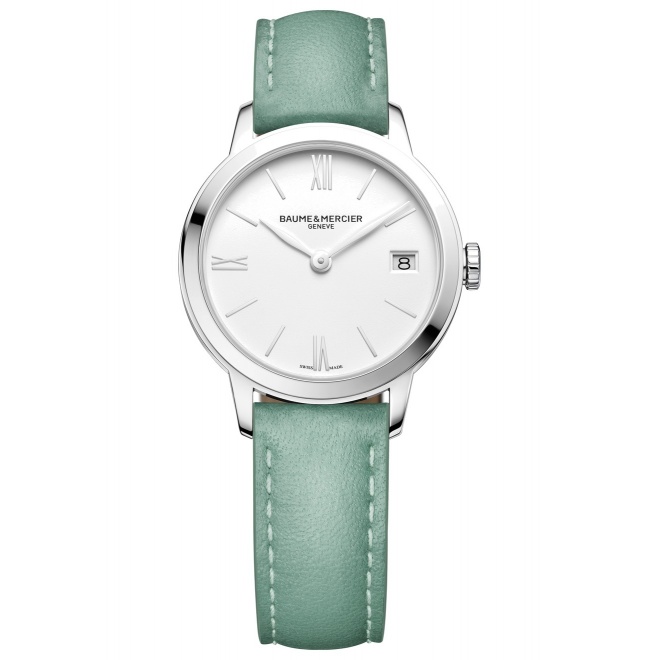 Baume & Mercier Classima ∅31 mm - 5 ATM, Esfera blanca, correa de becerro